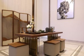信陽(yáng)固始崋壹新中式高檔樣板房家具、軟裝飾品工程項(xiàng)目案例展示！