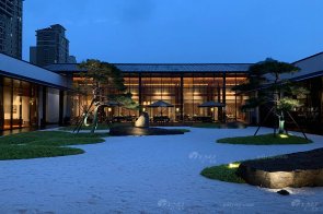 江西九江現(xiàn)代新中式風(fēng)格售樓處家具項(xiàng)目工程案例完工實(shí)拍美圖！
